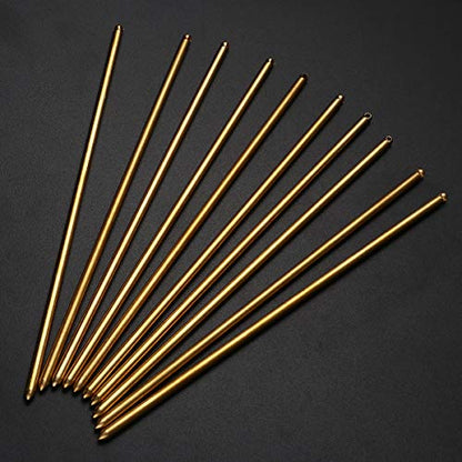 Beaupretty 10pcs Hair Sticks Vintage Metal Copper Hairpins Shawl Pins with Hole for Women