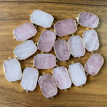 YGLINE Boho Handmade Natural Stone Wrap Bracelets Jasper Crystal Beads Bracelet Jewelry - color: pink crystal