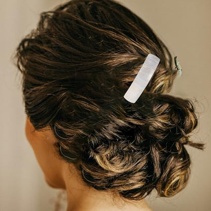 6 Pcs Acrylic Hair Clips Set for Women and Small Decorative Spring Hair Clips Snap for Half-up Ponytail Styling
