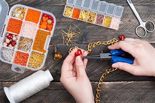 Paxcoo 1500Pcs Silver Jump Rings with Lobster Clasps and Jewelry Pliers for Jewelry Making Supplies Findings and Necklace Repair - color: Silver
