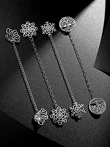Yunlly 4 Pieces Vintage Sweater Shawl Clips Retro Cardigan Collar Clips Dress Shirt Brooch for Women Wearing