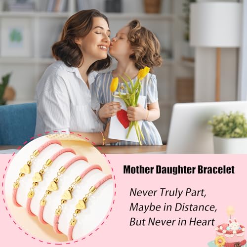 WEDDINEN Initial Bracelets A to Z Dainty Titanium Heart Love Letter Bracelets for Girls,Charm Handmade Braided Name Bracelet Women Trendy Jewelry Christmas Stocking Stuffers Gift for Teen Girls - color: L