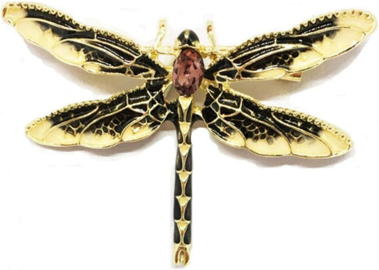 Colorful Dragonfly Brooch Pin Vintage Animal Insect Enamel Brooch Lapel Pin Badge for Clothing Bags Hat Accessories,Dragonfly Brooch Pin Charm Women Men Pin Jewelry blue