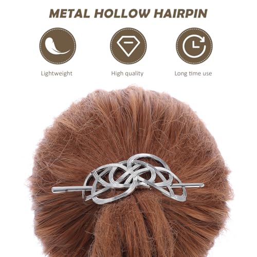 Minkissy Hair Clip, Vintage Irish Hair Slide Pin, Metal Knot Hair Clips, Viking Hair Barrettes for Women, Hair Accessory