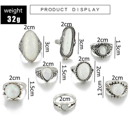 Chunky Stackable Rings Set For Women Open Adjustable Bold Thick Geometric Knuckle Rings Minimalist Statement Jewelry Gift - style: Style 5