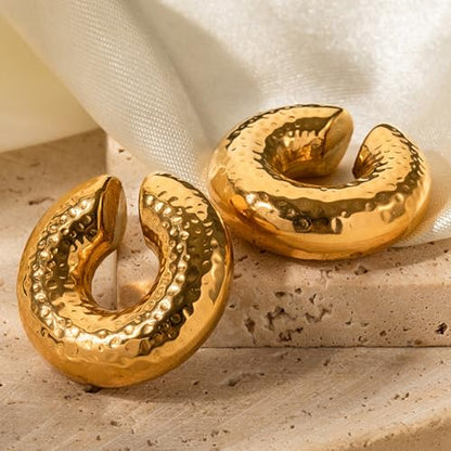 Gold Plated Ear Cuff Earrings for Women Non Piercing - Hypoallergenic Ear Cuffs Silver/Gold Non Tarnish Clip on Cartilage Earrings Fake Earring Set - color: A8:ear cuff