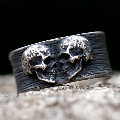 2023 Skull Ring Cool Evil Death Punk Rock Stainless Steel Rings Aly Style Jewelry - style: R1084