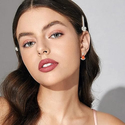 Birthstone Teardrop Crystal Stud Earrings for Women 925 Sterling Silver Solitaire Studs Halo Earrings for Birthday Gifts Teardrop Earrings for women - style: G July