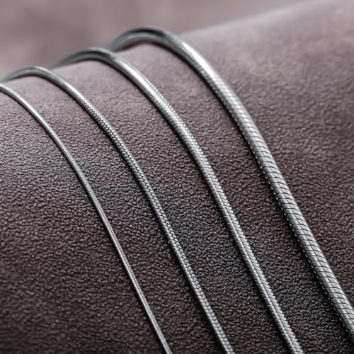 925 Sterling Silver Snake Chain 1MM 1.5MM 2MM 3MM Round Flexible Italian Snake Chain Necklace for Women Men 18, 20, 22, 24, 26 Inch - color: 2mm, size: 22 inches