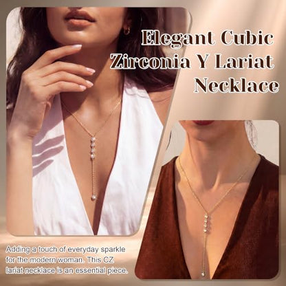 14K Gold/Silver Plated Miraculous Medal Rosary Cross Necklace Women | Miraculous Medal Y-Chain Rosary Necklace, Premium Gift Box, Catholic Milestone Gifts, Daily Faith Wear - style: Gold Style2