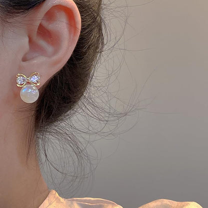 Retro Pearl Stud Drop Earrings Elegant Faux Pearl Stud Earrings For Women Exquisite Wedding Engagement Jewelry Gifts - style: Style 19