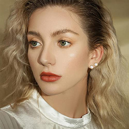 ALEXCRAFT Gold Clip On Earrings 3 Pairs Small Earing Non Pierced for Women - color: Gold Stud