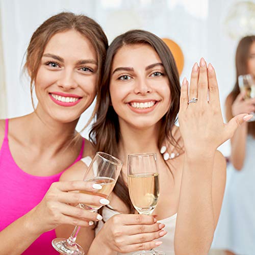 FUTIMELY Initial Letter Ring Alphabet Ring A-Z Silver Crystal Open Adjustable Personalized Initial Ring for Women - style: N