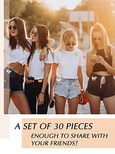 Janinka 10 Pcs Butterfly Enamel Pins Set Cute Spring Badge Back to School Lapel Brooches for Women Backpack Jewelry Gift - style: Classic