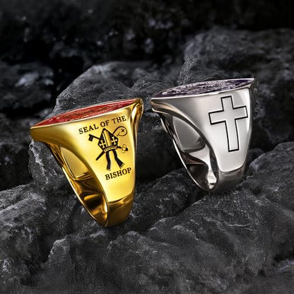 callie Custom Signet Ring - Engraved Text & Photo, Personalized Family Crest Coat Of Arms Rings, 925 Sterling Silver/Brass | Father's Day Jewelry Gifts for Men & Women - color: Oval