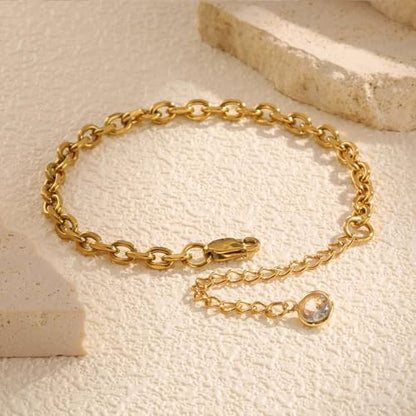 18K Gold Plated Bangle Bracelet Set for women,Cubic Zirconia Classic Stainless Steel Adjustable Gold Tennis Love Bracelets Stack for women and men - color: CZ Love Set