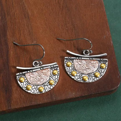 Retro Exaggerated Drop Earrings Personality Vintage Carved Dangle Earrings Daily Accessories Party Valentine's Day Jewelry Gifts for Women - style: Retro Style 4