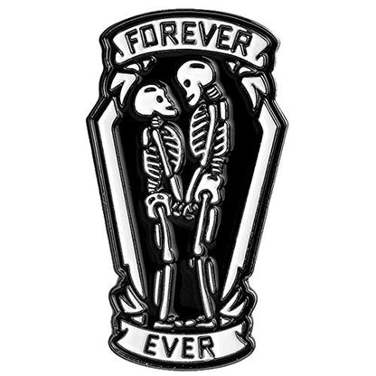 Premium Handmade Enamel Lapel Pin Brooch Badge - color: Day of the Dead Forever Ever, size: 1 Pin