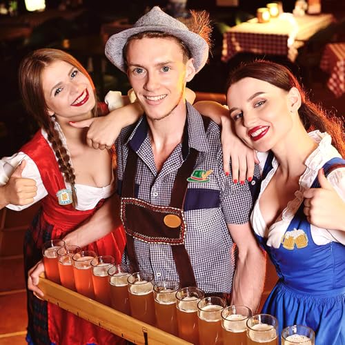 SANNIX 60Pcs Oktoberfest Pins, Bavarian Label Pins for Backpacks, 30 Styles | Beer Festival Brooch, Oktoberfest Party Favors, Badges for Clothes Bags Hats Accessories - style: Oktoberfest Pins