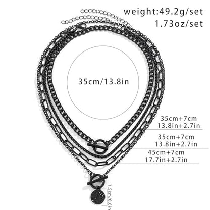 HUASAI Boho Necklaces for Women Dainty Layered Choker Necklace Bohemian Turquoise Necklace Statement Jewelry Western Cowgirl Country Concert Outfits Accessories - color: Z Black Choker Necklaces