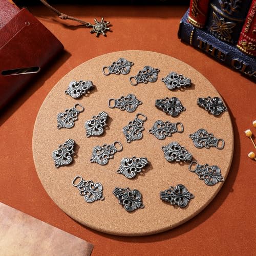 10 Pieces Vintage Sweater Swirl Clip Cape Cloak Clips for Dress Retro Cardigan Buckle Shawl for Girl Women 1.96 X 0.70 Inch