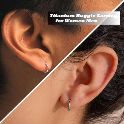 AOEDEJ G23 Titanium Black/Steel Gray/Gold Hoop Earrings 18G Small Huggie Hoop Earrings 8mm/10mm/12mm Cartilage for Sensitive Ears for Multiple Piercing Cartilage Hoop Earring Stack Jewelry - style: D shape-8mm+10mm+12mm