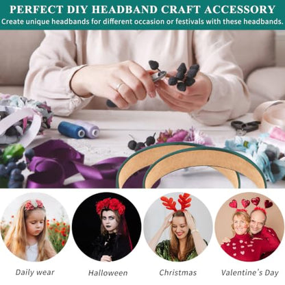 Wecoe Satin Headbands, 16 Pcs 1 Inch Hair Bands for Women & Girls(Set G) | Great for daily wear, festive looks & DIY crafts - color: Set G