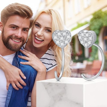 925 Sterling Silver Moissanite Huggie Half Hoop Earrings for Women - style: style 7