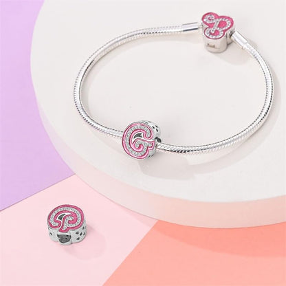 925 Sterling Silver Letter Charms Fits Pandora Bracelets Alphabet AZ Bead Charm for Bracelets Necklace with 5A Cubic Zirconia for Women Birthday Ceremony DIY Jewelry Gift - style: G
