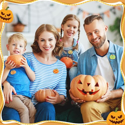 30/60 Pcs Cute Enamel Pins Bulk Plant Flower Animal Halloween Gothic Fall Pumpkin Cartoon Lapel Pin Brooches Jewelry Gift for Backpack Clothes Hats Accessories - style: Pumpkin