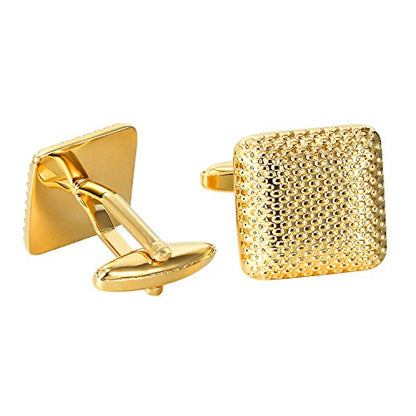 Urban Jewelry Mens Stainless Steel Nautical Knot Cufflinks Formal Wear | Nautical Cufflinks Stainless Steel Rust Resistant Finish Formal Wear Essential Business Style Essential Design - color: Golden Cufflinks for Men