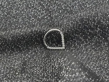 HQLA 16G Nose Hoop Ring Septum Ring Clear CZ Daith Earring Surgical Steel Hinged Segment Seamless Clicker Tragus Rook Helix Cartilage Conch Hoop Piercing Jewelry for Women men 8mm 10mm - style: 16G-8MM-Teardrop-Steel
