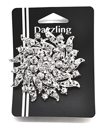 Belagio Enterprises 2 1/2-Inch Rhinestone Brooch | BW-171-182 - size: 2-1/2-Inch, style: BW-148