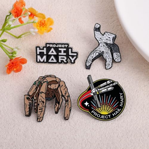 5PCS Butterfly Enamel Pins Set Skull Punk Lapel Pins Dark Evil Spirit Gothic for Men Women Jackets Backpack Personality Halloween Jewelry Accessories - color: 4PCS Project