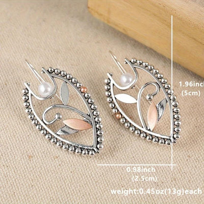 Retro Exaggerated Drop Earrings Personality Vintage Carved Dangle Earrings Daily Accessories Party Valentine's Day Jewelry Gifts for Women - style: Retro Style 16