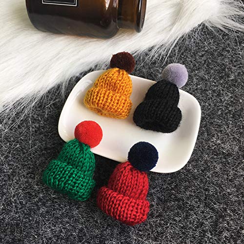 Premium Handmade Enamel Lapel Pin Brooch Badge - color: Ash Grey/Pink Pom Beanie, size: 1 Pin