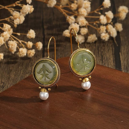Retro Exaggerated Drop Earrings Personality Vintage Carved Dangle Earrings Daily Accessories Party Valentine's Day Jewelry Gifts for Women - style: Retro Style 5
