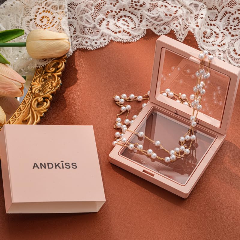 Pearls Necklaces for Women-18K Gold Plated Layered Gold Pearl Necklaces Dainty White Pearls Choker Necklace Chain Pearl Necklace for Women Elegant Valentines Gifts - color: Three-layer