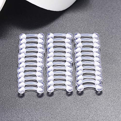 16G Clear Plastic Curved Barbells Eyebrow Ring Snake Eyes Tongue Rings Acrylic Bioflex Cartilage Helix Tragus Earrings Nipple Belly Lip Ring Piercing Retainer Length 6mm 8mm 10mm 12mm 36pcs - color: 36Pcs 16G 6mm