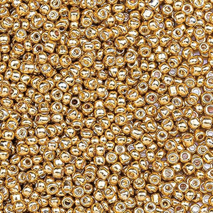 2000pcs Glass Seed Beads Bulk, 4mm 6/0 Mini Pony Spacer Small Individual Color Seed Beads for DIY Bracelet Necklaces Wrist Jewelry Making, Gold - color: Gold
