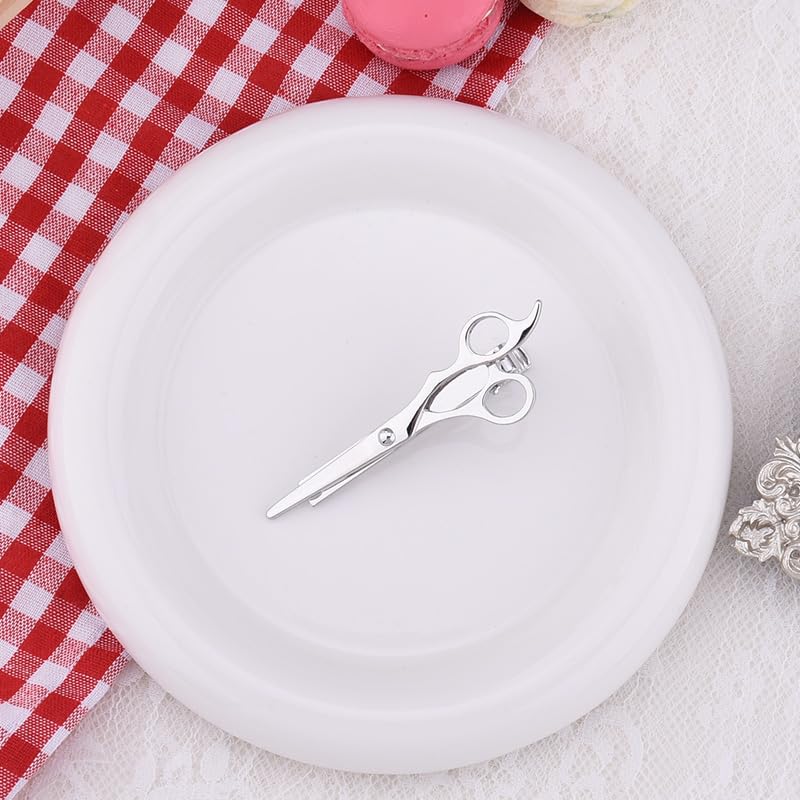 Mens Tie Clips for Husband Dad Boyfriend Birthday Christmas Gifts for Men Novetly Tie Clip for Skinny Ties Bar Clip - style: scissors