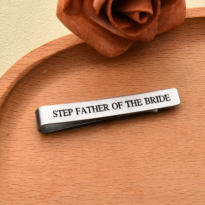 Wedding Gift for Men Wedding Tie Clip for Men - style: steo father