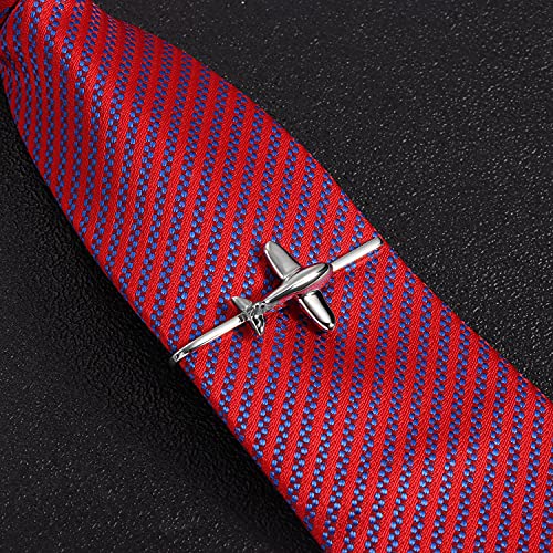 HAWSON 2 inch Tie Clip for Men-Novelty Sport Necktie Bar Clip,Tie Pin,Special Interesting Gift for Men - style: Airplane