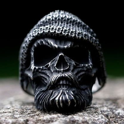 2023 Skull Ring Cool Evil Death Punk Rock Stainless Steel Rings Aly Style Jewelry - style: R937