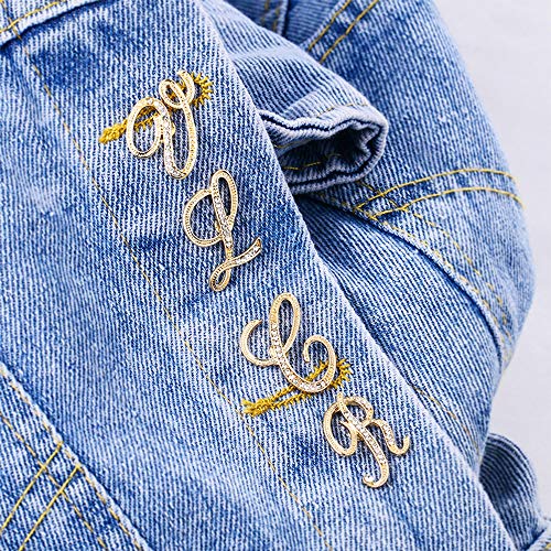 Initial Letter Brooch Pin Small Lapel Pin Tie Tack Name Personalized Gifts for Women Men Gold A-Z - style: D