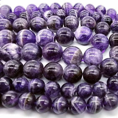 Zenkeeper About 180 Pcs Amethyst Beads for Jewelry Making 4 MM Amethyst Gemstones Loose Stone Beads - color: Amethyst, size: 4MM, about 180pcs