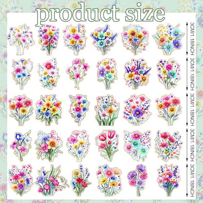 30/60 Pcs Cute Enamel Pins Bulk Plant Flower Animal Halloween Gothic Fall Pumpkin Cartoon Lapel Pin Brooches Jewelry Gift for Backpack Clothes Hats Accessories - style: Wild Flower