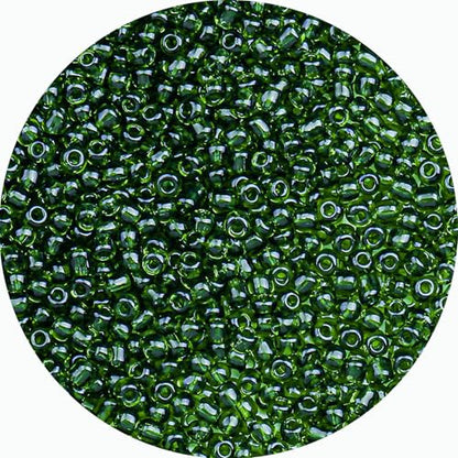 Legefo 4mm Glass Seed Beads Bulk, Green Transparent 6/0 Small Mini Pony Seed Beads, Tiny Round Craft Bead for Bracelet Necklace Wrist Jewelry Making Beading Weaving DIY Crafts Supplies, 1000pcs - color: Green Transparent