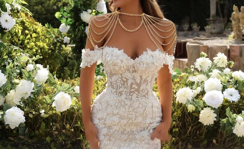 Gold Body Chain Shoulder Chain Punk Layered Arm Chain Women Tasssel Shoulder Necklace Party Nightclub Bridal Body Jewelry
