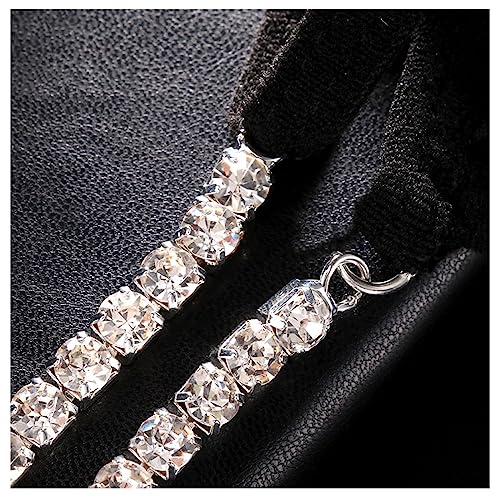 Rhinestone Waist Chain Thong Jewelry Summer Crystal Chain Thong Rhinestone Thong Panties Rave G String for Women - color: Silver
